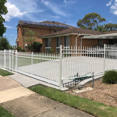 White Custom Fencing