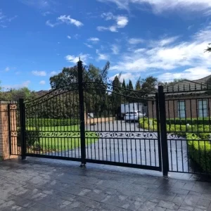 Custom residential swing gate